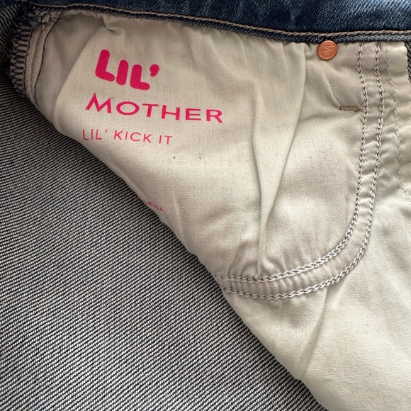 MOTHER LIL KICK IT Straight Leg Blue Jeans in BITCHIN’ SIZE 32! - Picture 7 of 13